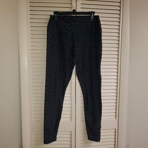 Scorpio Sol Black Leopard Print Leggings Size Large